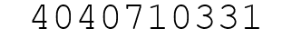 Number 4040710331.