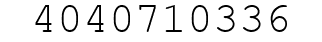 Number 4040710336.