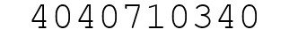 Number 4040710340.