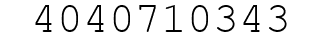 Number 4040710343.