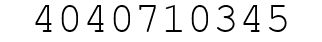 Number 4040710345.