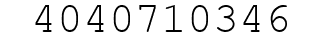 Number 4040710346.