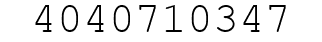 Number 4040710347.