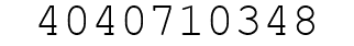 Number 4040710348.