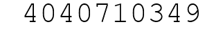 Number 4040710349.