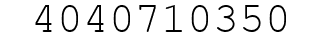 Number 4040710350.