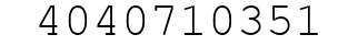 Number 4040710351.