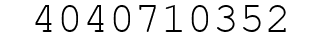 Number 4040710352.