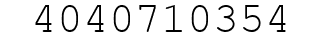 Number 4040710354.
