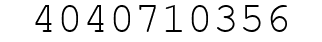 Number 4040710356.