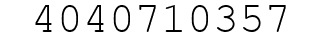 Number 4040710357.