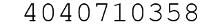 Number 4040710358.