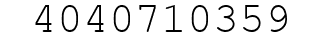 Number 4040710359.