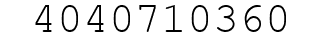 Number 4040710360.