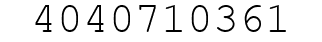 Number 4040710361.