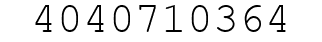 Number 4040710364.