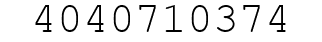 Number 4040710374.