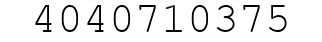 Number 4040710375.