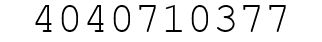Number 4040710377.
