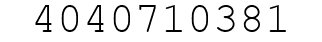 Number 4040710381.