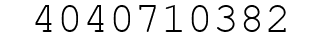 Number 4040710382.