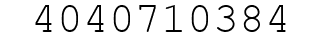 Number 4040710384.