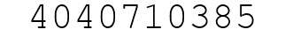 Number 4040710385.
