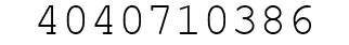 Number 4040710386.
