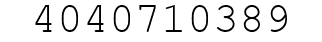 Number 4040710389.