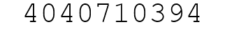 Number 4040710394.
