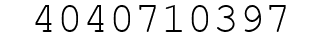 Number 4040710397.