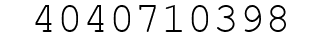 Number 4040710398.