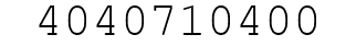 Number 4040710400.