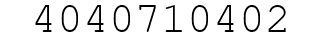 Number 4040710402.