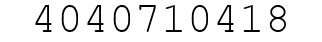 Number 4040710418.