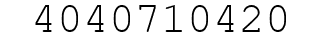 Number 4040710420.