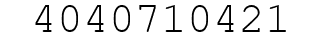 Number 4040710421.