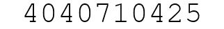 Number 4040710425.
