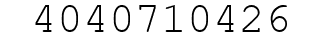 Number 4040710426.