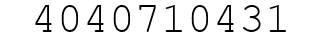 Number 4040710431.