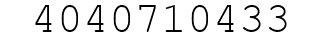 Number 4040710433.