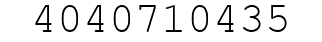 Number 4040710435.