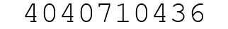 Number 4040710436.