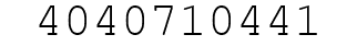 Number 4040710441.