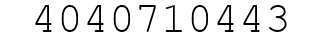 Number 4040710443.