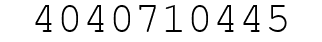 Number 4040710445.
