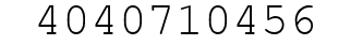 Number 4040710456.
