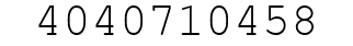Number 4040710458.