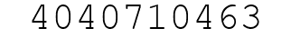 Number 4040710463.