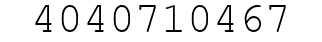 Number 4040710467.